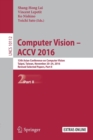 Image for Computer Vision –  ACCV 2016