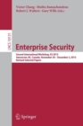 Image for Enterprise security  : Second International Workshop, ES 2015, Vancouver, BC, Canada, November 30-December 3, 2015, revised selected papers