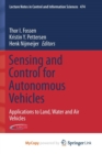 Image for Sensing and Control for Autonomous Vehicles