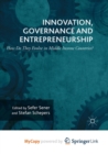 Image for Innovation, Governance and Entrepreneurship : How Do They Evolve in Middle Income Countries? : New Concepts, Trends and Challenges