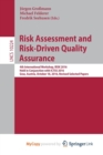 Image for Risk Assessment and Risk-Driven Quality Assurance