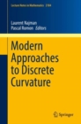 Image for Modern approaches to discrete curvature