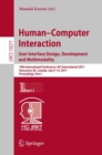 Image for Human-Computer Interaction. User Interface Design, Development and Multimodality