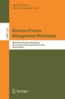 Image for Business process management workshops  : BPM 2016 International Workshops, Rio de Janeiro, Brazil, September 19, 2016, revised papers