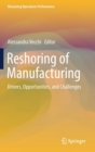 Image for Reshoring of manufacturing  : drivers, opportunities, and challenges