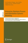 Image for Enterprise, business-process and information systems modeling  : 17th international conference, BPMDS 2017, 22nd international conference, EMMSAD 2017, held at CAiSE 2017, Essen, Germany, June 12-13,