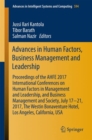 Image for Advances in human factors, business management and leadership  : proceedings of the AHFE 2017 Conference on Human Factors, Business Management and Society and the AHFE 2017 Conference on Human factor