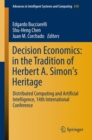 Image for Decision Economics: In the Tradition of Herbert A. Simon&#39;s Heritage