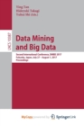 Image for Data Mining and Big Data