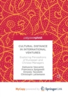 Image for Cultural Distance in International Ventures : Exploring Perceptions of European and Chinese Managers