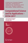 Image for Computational Science and Its Applications – ICCSA 2017