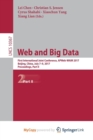 Image for Web and Big Data : First International Joint Conference, APWeb-WAIM 2017, Beijing, China, July 7-9, 2017, Proceedings, Part II
