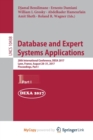 Image for Database and Expert Systems Applications : 28th International Conference, DEXA 2017, Lyon, France, August 28-31, 2017, Proceedings, Part I