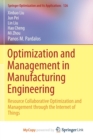 Image for Optimization and Management in Manufacturing Engineering