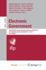 Image for Electronic Government : 16th IFIP WG 8.5 International Conference, EGOV 2017, St. Petersburg, Russia, September 4-7, 2017, Proceedings