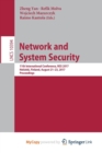 Image for Network and System Security