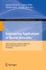 Image for Engineering Applications of Neural Networks: 18th International Conference, EANN 2017, Athens, Greece, August 25-27, 2017, Proceedings : 744