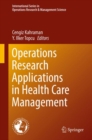 Image for Operations Research Applications in Health Care Management