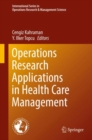 Image for Operations Research Applications in Health Care Management