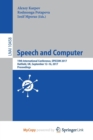 Image for Speech and Computer
