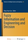 Image for Fuzzy Information and Engineering and Decision