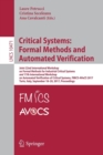 Image for Critical Systems: Formal Methods and Automated Verification