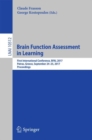 Image for Brain Function Assessment in Learning: First International Conference, Bfal 2017, Patras, Greece, September 24-25, 2017, Proceedings