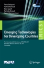 Image for Emerging technologies for developing countries: first International EAI Conference, AFRICATEK 2017, Marrakech, Morocco, March 27-28, 2017 Proceedings