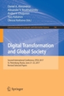 Image for Digital Transformation and Global Society : Second International Conference, DTGS 2017, St. Petersburg, Russia, June 21–23, 2017, Revised Selected Papers
