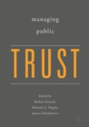 Image for Managing public trust