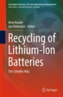 Image for Recycling of Lithium-Ion Batteries : The LithoRec Way