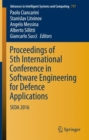 Image for Proceedings of 5th International Conference in Software Engineering for Defence Applications: SEDA 2016