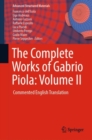 Image for The Complete Works of Gabrio Piola: Volume II: Commented English Translation