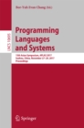 Image for Programming languages and systems: 15th Asian Symposium, APLAS 2017, Suzhou, China, November 27-29, 2017, Proceedings