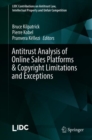 Image for Antitrust Analysis of Online Sales Platforms &amp; Copyright Limitations and Exceptions