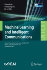 Image for Machine Learning and Intelligent Communications