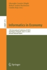 Image for Informatics in Economy : 15th International Conference, IE 2016, Cluj-Napoca, Romania, June 2-3, 2016, Revised Selected Papers