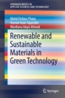 Image for Renewable and Sustainable Materials in Green Technology