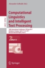 Image for Computational Linguistics and Intelligent Text Processing : 18th International Conference, CICLing 2017, Budapest, Hungary, April 17–23, 2017, Revised Selected Papers, Part II