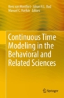 Image for Continuous Time Modeling in the Behavioral and Related Sciences