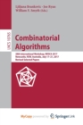 Image for Combinatorial Algorithms