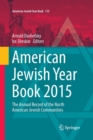Image for American Jewish Year Book 2015 : The Annual Record of the North American Jewish Communities