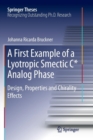 Image for A First Example of a Lyotropic Smectic C* Analog Phase : Design, Properties and Chirality Effects