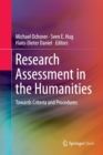 Image for Research Assessment in the Humanities : Towards Criteria and Procedures