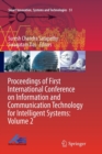 Image for Proceedings of First International Conference on Information and Communication Technology for Intelligent Systems: Volume 2