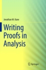 Image for Writing Proofs in Analysis