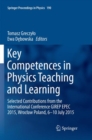 Image for Key Competences in Physics Teaching and Learning : Selected Contributions from the International Conference GIREP EPEC 2015, Wroclaw Poland, 6–10 July 2015