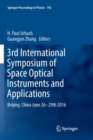 Image for 3rd International Symposium of Space Optical Instruments and Applications : Beijing, China June 26 - 29th 2016