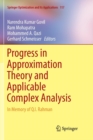 Image for Progress in Approximation Theory and Applicable Complex Analysis