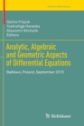 Image for Analytic, algebraic and geometric aspects of differential equations  : Bedlewo, Poland, September 2015